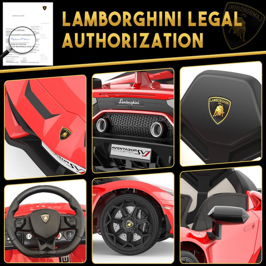 12V Licensed Lamborghini/McLaren Kids Ride On Car with Remote Control - Electric Gift for Children