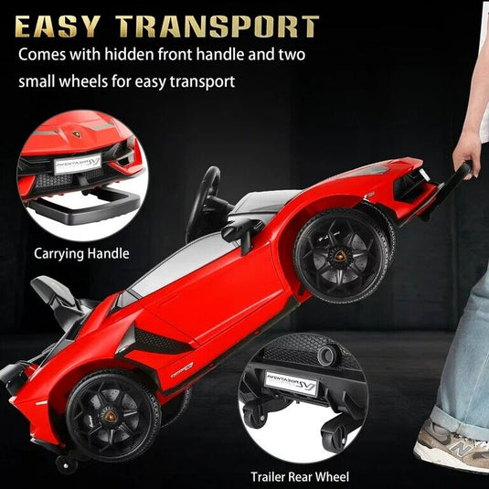 12V Licensed Lamborghini Ride on Car for Kids with Remote Control, MP3, AUX & USB??