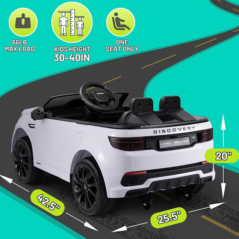 Load image into Gallery viewer, 12V Licensed Land-Rover Electric Car for Kids - Powered by Lithium Battery
