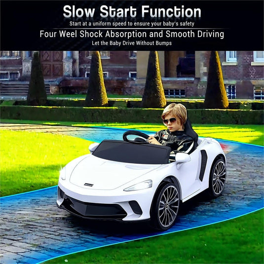 12V Licensed McLaren Battery Powered Sports Car for Kids - Officially Licensed Ride on Toy
