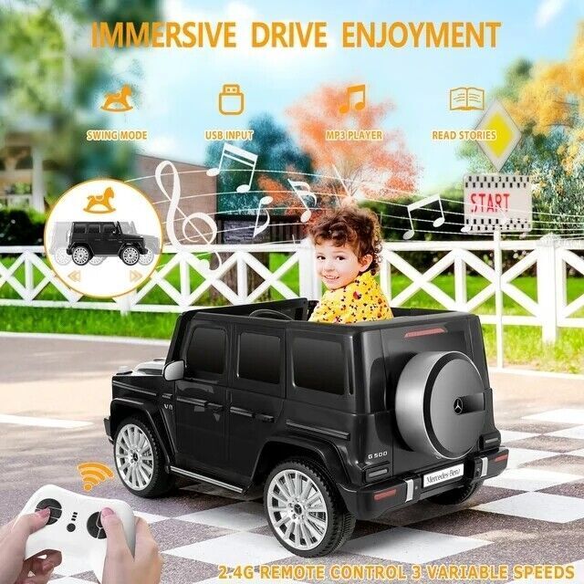 Load image into Gallery viewer, Licensed Mercedes Benz G500 Electric Ride-On Car for Kids with Remote Control - 12V
