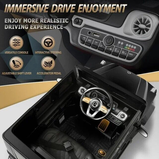 Licensed Mercedes Benz G500 Electric Ride-On Car for Kids with Remote Control - 12V