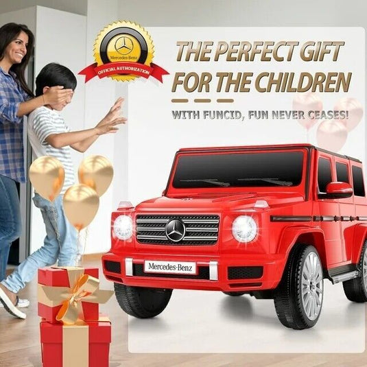 Licensed Mercedes Benz G500 Electric Ride-On Car for Kids with Remote Control - 12V