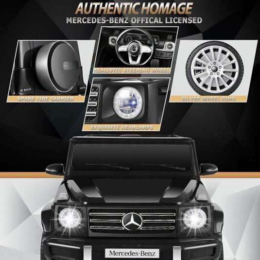 Licensed Mercedes Benz G500 4WD Electric Ride-On Car for Kids with Parental Remote Control