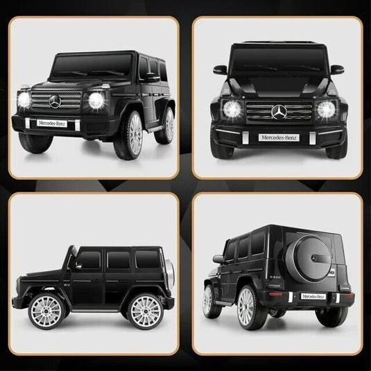 Licensed Mercedes Benz G500 4WD Electric Ride-On Car for Kids with Remote Control, MP3 Player, and LED Lights - 12V