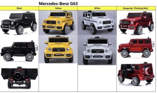 12V Licensed Mercedes Benz G63 Kids Ride On Car with Remote Control and Openable Doors
