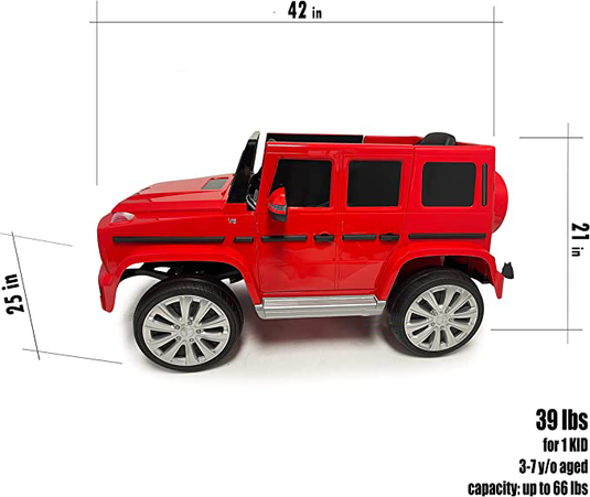 12V Licensed Mercedes Benz G63 Kids Ride On Car with Remote Control and Openable Doors