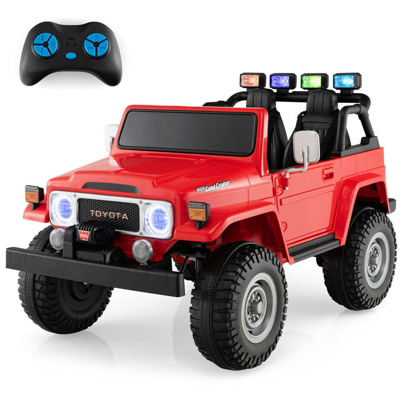 Load image into Gallery viewer, 12V Licensed Toyota FJ40 RC Truck with Laser Light and Music - 2 Seater Ride-On Car
