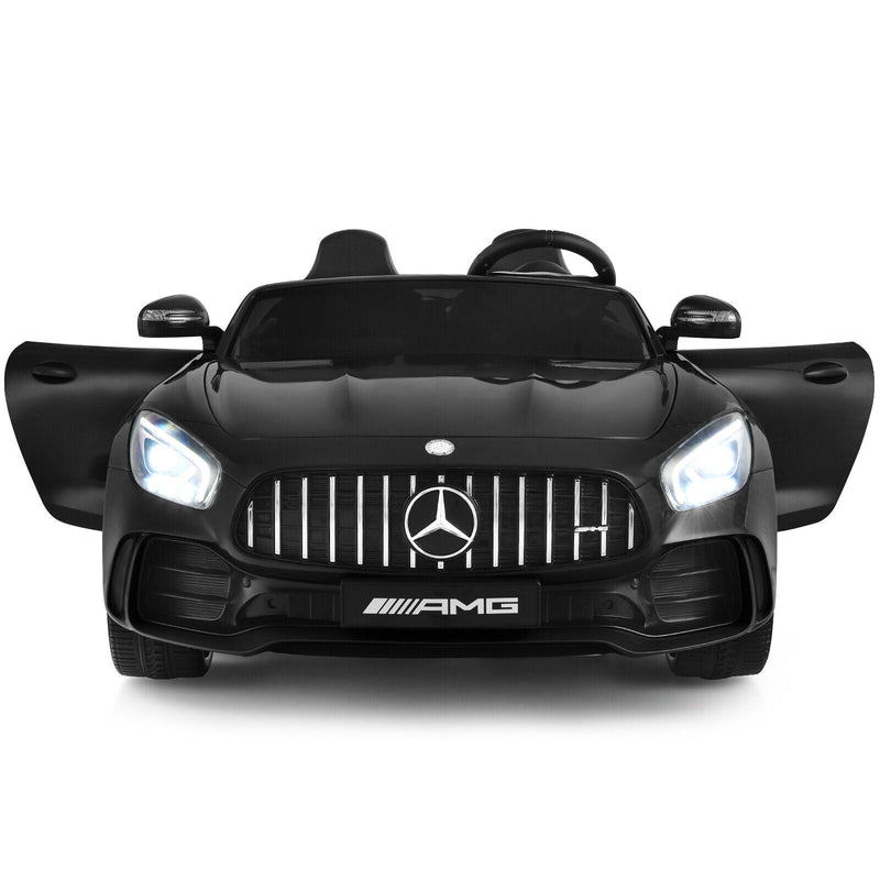 Load image into Gallery viewer, 12V Mercedes Benz AMG GTR Kids Ride On Car with Remote Control and LED Lights in Black
