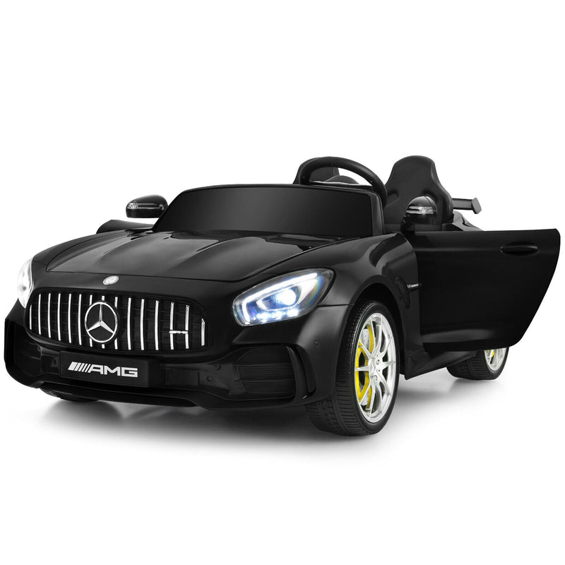 Load image into Gallery viewer, 12V Mercedes Benz AMG GTR Kids Ride On Car with Remote Control and LED Lights in Black
