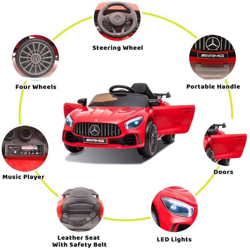 Load image into Gallery viewer, 12V Mercedes Benz Kids Ride On Car with Remote Control - Red
