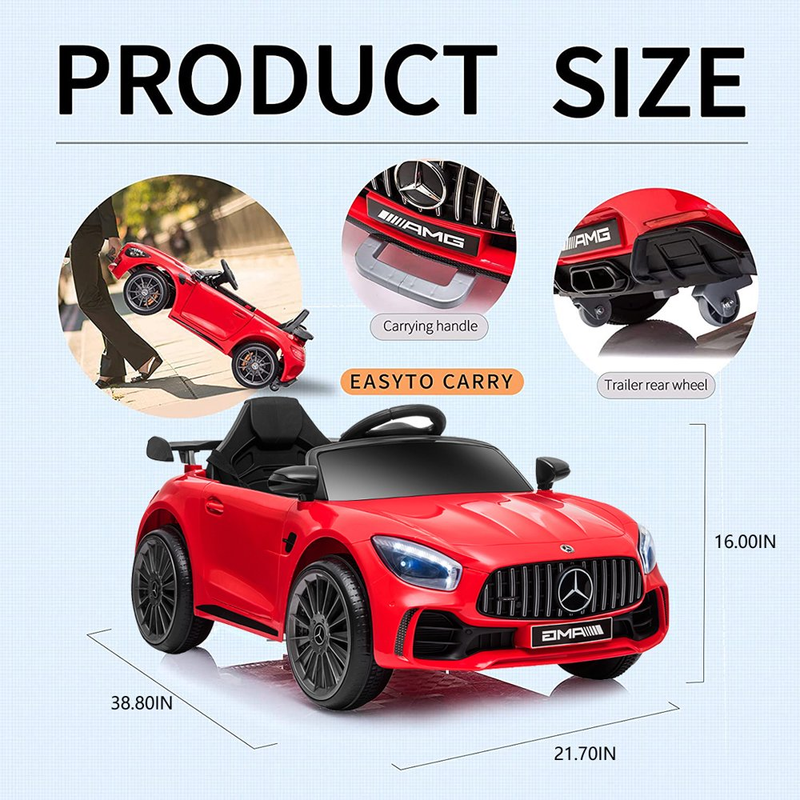 Load image into Gallery viewer, 12V Mercedes Benz Kids Ride On Car with Remote Control - Red
