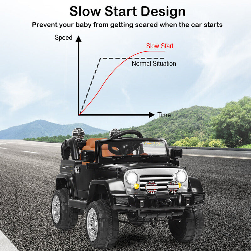 Load image into Gallery viewer, 12V MP3 Kids Ride On Truck Car with Remote Control, LED Lights, and Music - Brand New Toy
