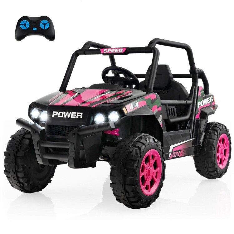 Load image into Gallery viewer, 12V Off-Road Truck Ride-On Toy for Kids with Remote Control, LED Lights, and Music

