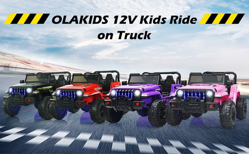 Load image into Gallery viewer, 12V Pink Electric Jeep Truck for Kids with 2.4G Remote Control
