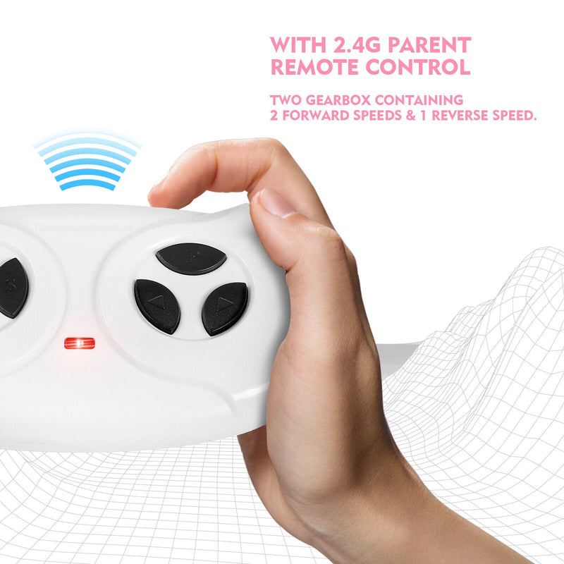 Load image into Gallery viewer, 12V Pink Kids Ride On Truck with RC, LED, MP3, and 6 Wheels
