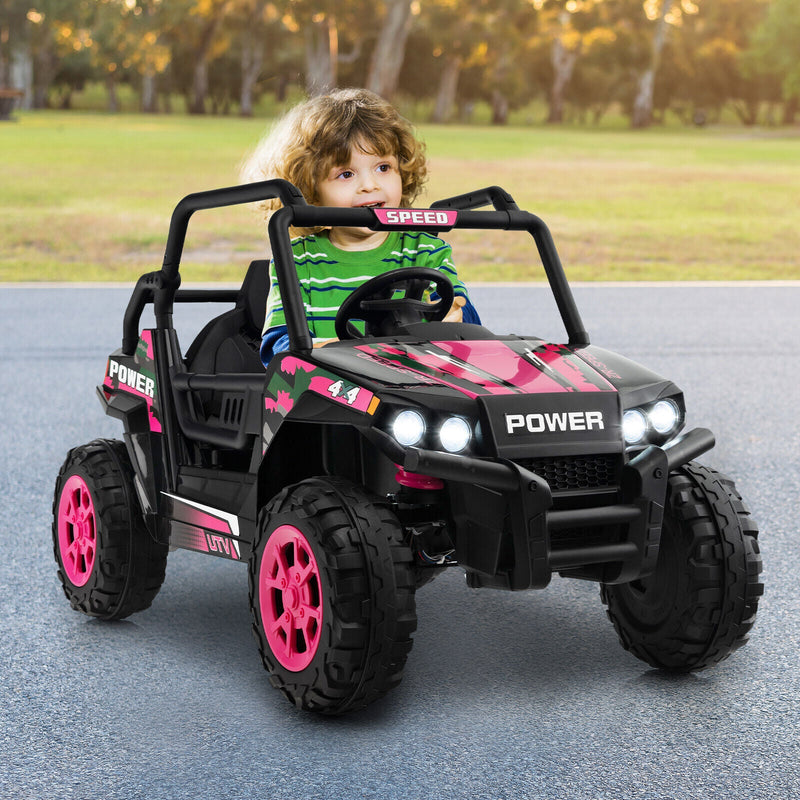 Load image into Gallery viewer, 12V Pink Off-Road Truck for Kids with Realistic Horns and Engine Sounds
