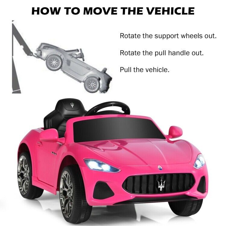 Load image into Gallery viewer, 12V Pink Ride On Car for Kids with Remote Control, Lights, and Music - Perfect Gift for Toddlers
