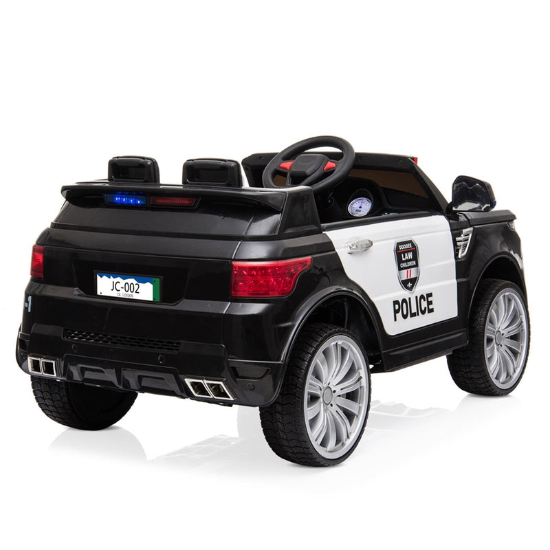 Load image into Gallery viewer, 12V Police Ride-On Car with 3 Speeds, MP3 Player, LED Lights, and 2.4GZ Remote Control - Perfect Gift for Kids
