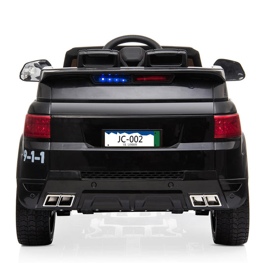 12V Police Ride-On Car with 3 Speeds, MP3 Player, LED Lights, and 2.4GZ Remote Control - Perfect Gift for Kids