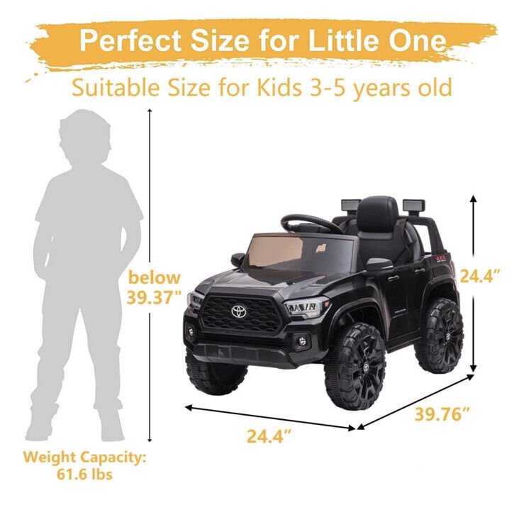 Load image into Gallery viewer, 12V Powered Toyota Tacoma Ride-On Car for Boys with Remote Control
