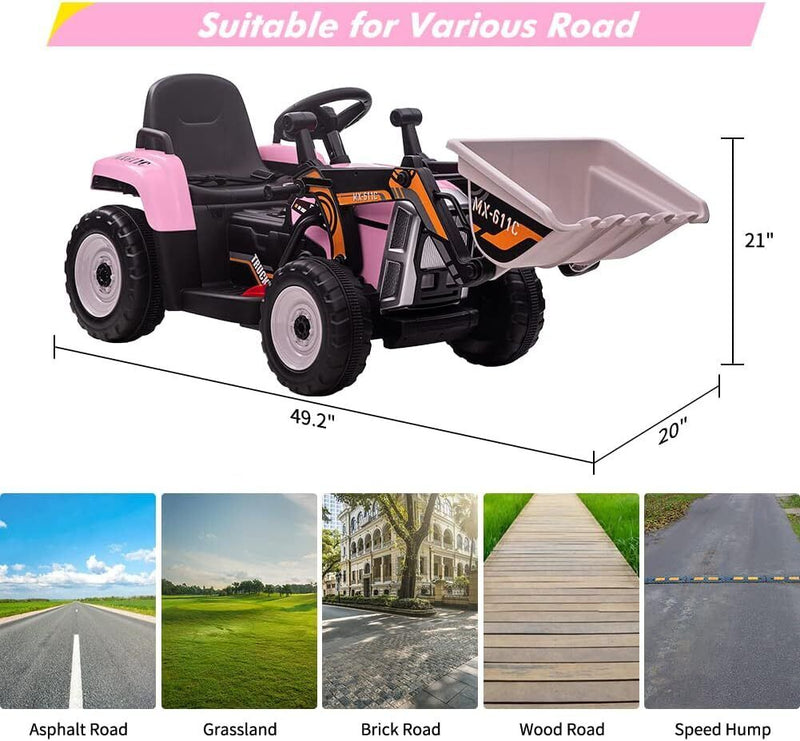 Load image into Gallery viewer, 12V RC Excavator with Remote Control, Bluetooth, and Lights - Perfect for Young Adventurers!
