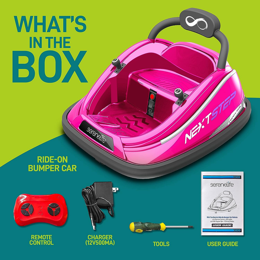 12V Rechargeable Electric Bumper Car for Kids - Battery Powered Ride on Vehicle