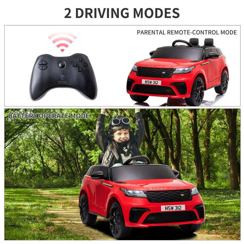 Load image into Gallery viewer, 12V Red Land Rover Ride-On Car for Kids with Parental Remote Control - Supports up to 66 lbs
