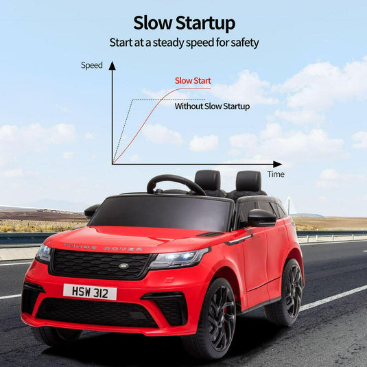 12V Red Land Rover Ride-On Car for Kids with Parental Remote Control - Supports up to 66 lbs