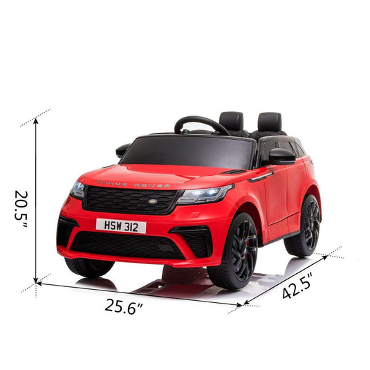 12V Red Land Rover Ride-On Car for Kids with Parental Remote Control - Supports up to 66 lbs