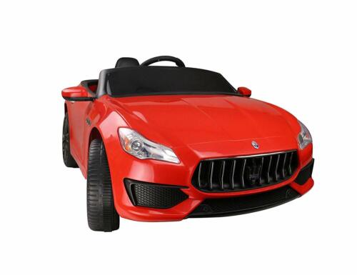 12V Red Maserati Quattroporte Kids Remote Control Ride-On Car with Licensed Design