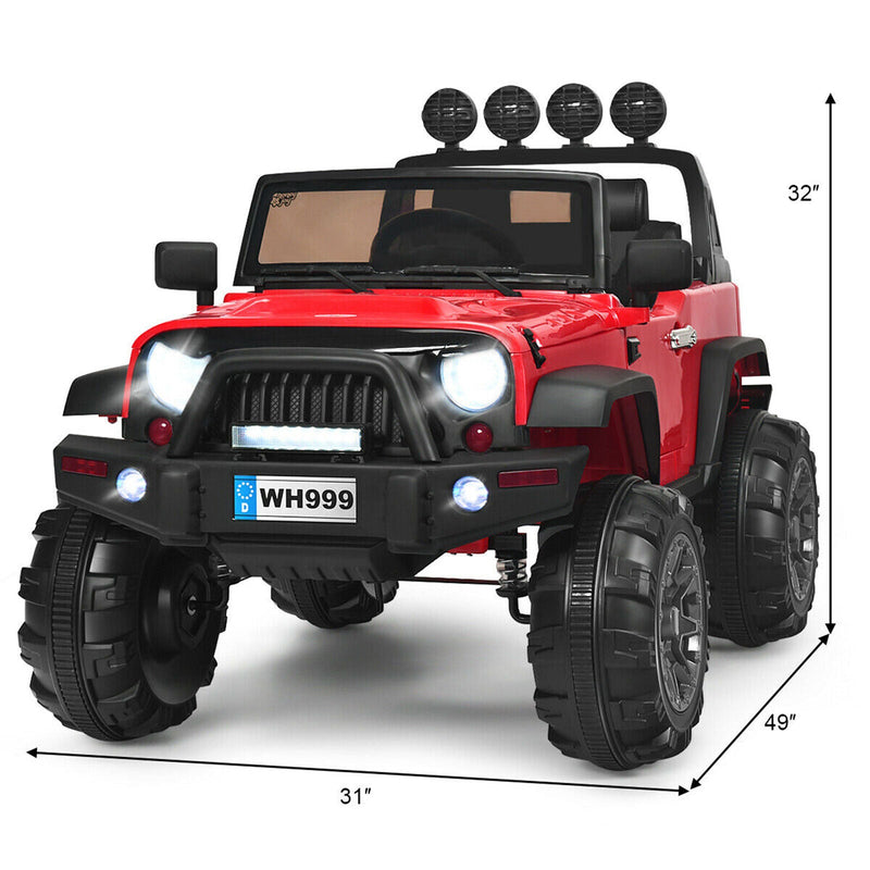 Load image into Gallery viewer, 12V Red Truck Car for Kids with MP3 and Remote Control
