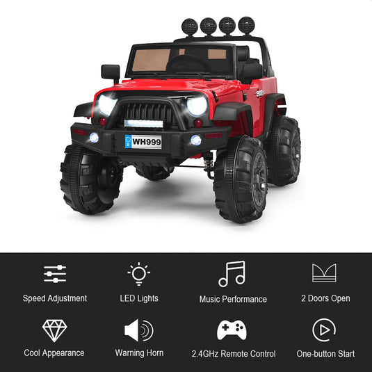 12V Red Truck Car for Kids with MP3 and Remote Control