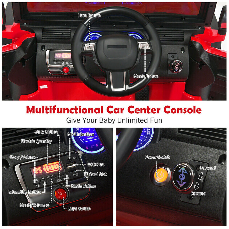 Load image into Gallery viewer, 12V Red Truck Car for Kids with MP3 and Remote Control
