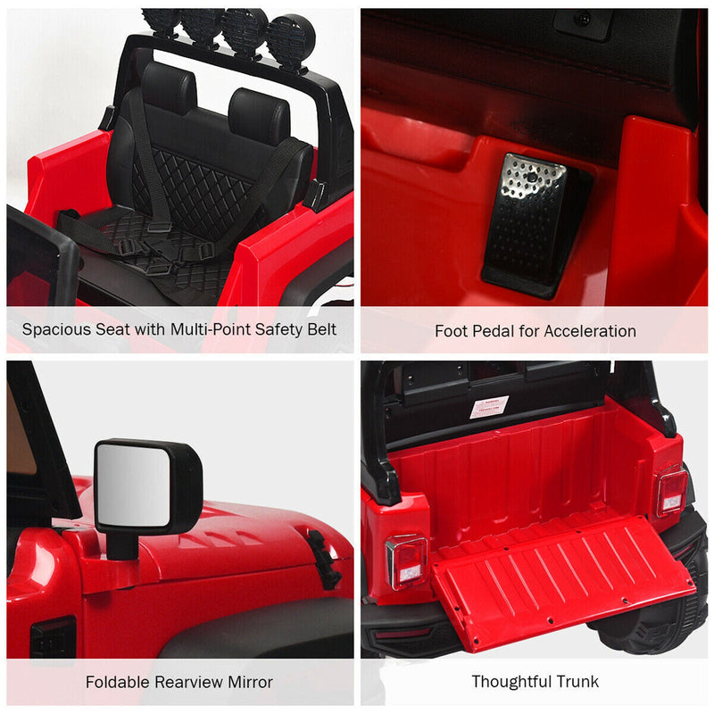 Load image into Gallery viewer, 12V Red Truck Car for Kids with MP3 and Remote Control

