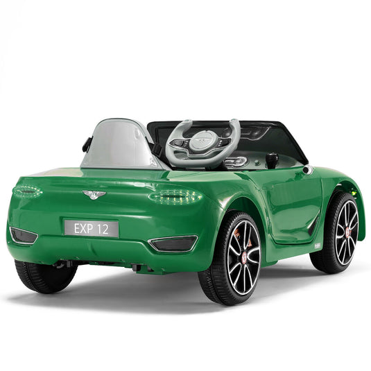 12V Remote Control Bentley Style Electric Ride-On Car with LED Lights for Kids