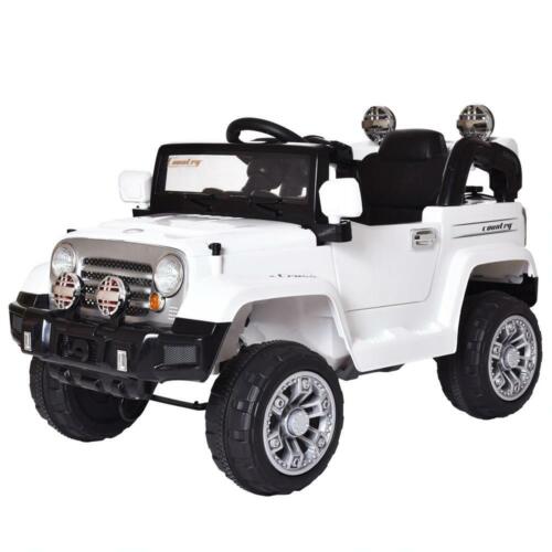 Load image into Gallery viewer, 12V Remote Control Electric Truck Car for Kids - White
