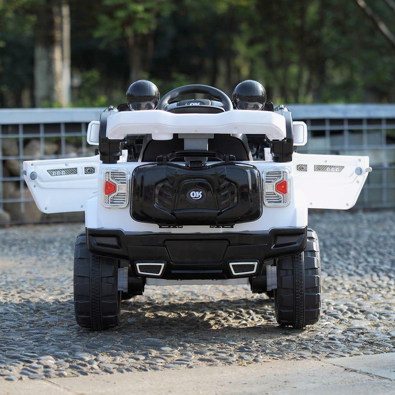 Load image into Gallery viewer, 12V Remote Control Electric Truck Car for Kids - White
