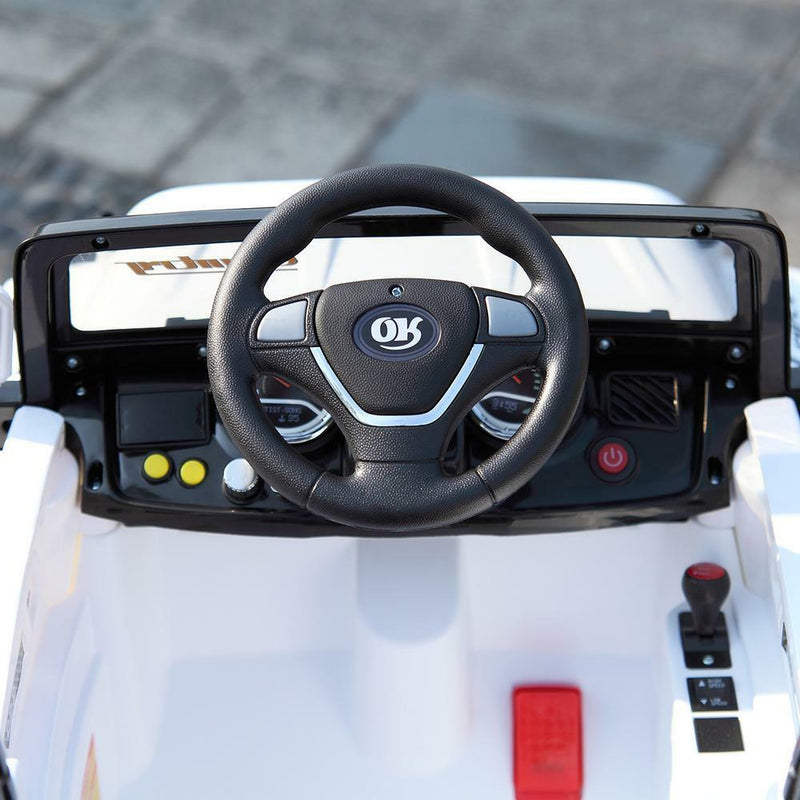 Load image into Gallery viewer, 12V Remote Control Electric Truck Car for Kids - White
