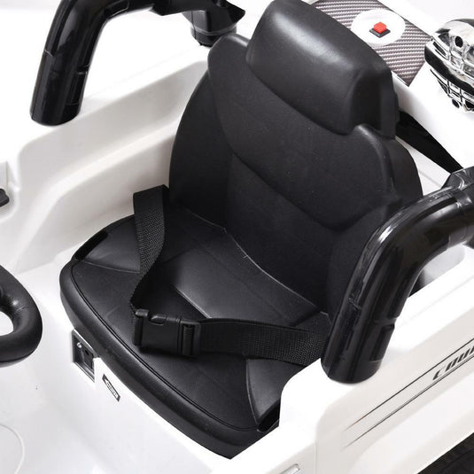 12V Remote Control Electric Truck Car for Kids - White