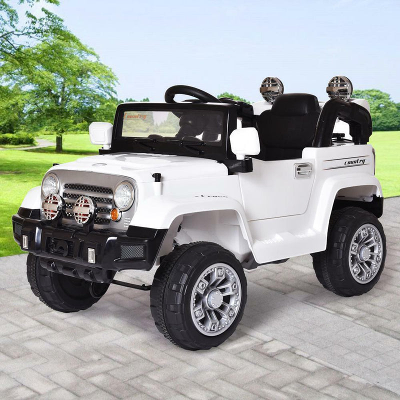 Load image into Gallery viewer, 12V Remote Control Electric Truck Car for Kids - White
