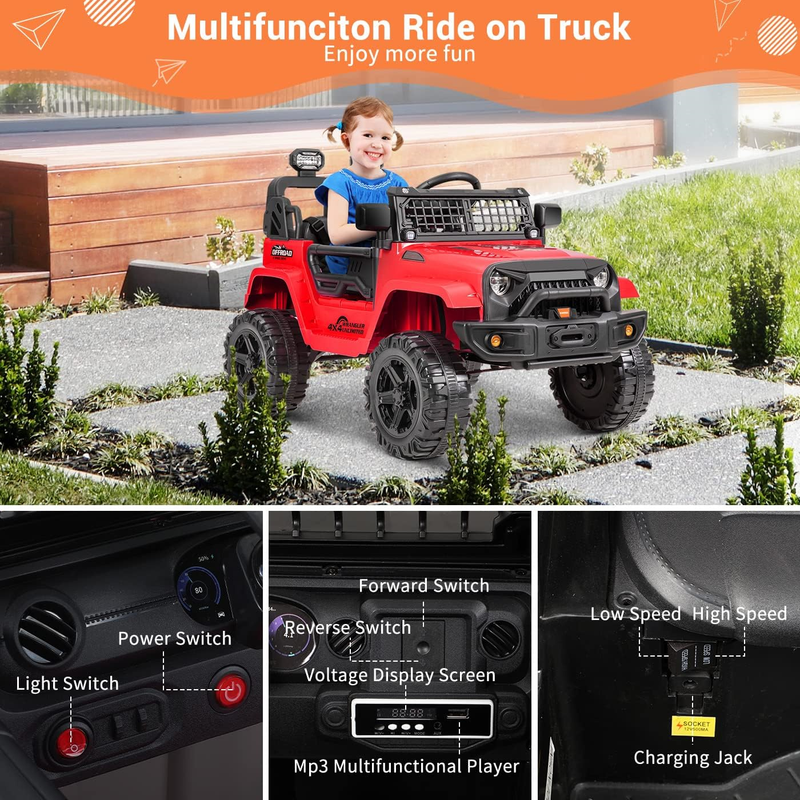 Load image into Gallery viewer, 12V Remote Control Electric Truck: The Ultimate Ride-On Experience!
