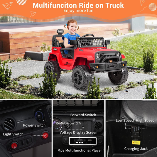 12V Remote Control Electric Truck: The Ultimate Ride-On Experience!