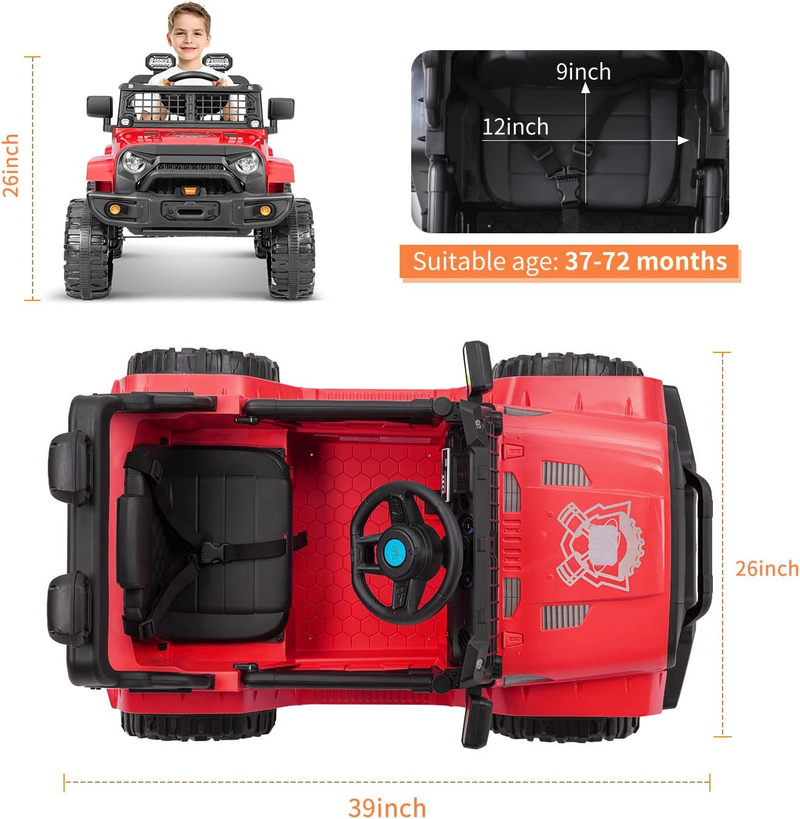 Load image into Gallery viewer, 12V Remote Control Electric Truck: The Ultimate Ride-On Experience!

