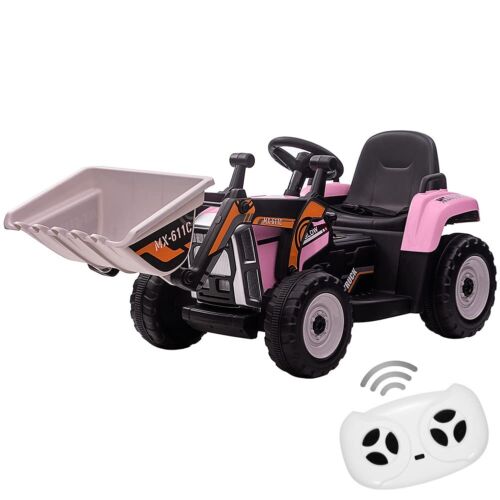 Load image into Gallery viewer, 12V Remote Control Excavator Ride-On Car for Kids with EVA Tires - Pink
