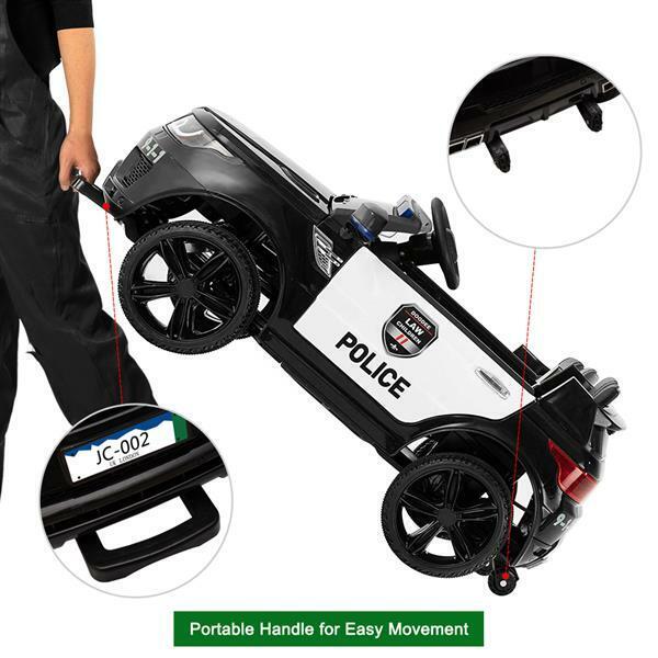 Load image into Gallery viewer, 12V Remote Control Police SUV Ride-On Car with LED Lights, Music, and Horn for Kids
