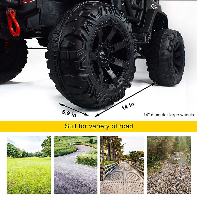 Load image into Gallery viewer, 12V Remote Control Ride On Car Truck for Kids with Battery Electric Power
