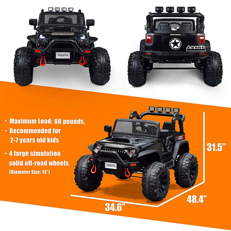 Load image into Gallery viewer, 12V Remote Control Ride On Car Truck for Kids with Battery Electric Power
