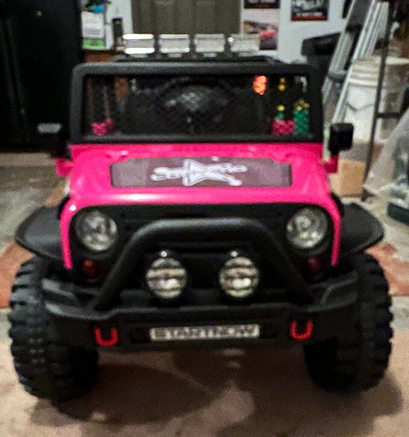 Load image into Gallery viewer, 12V Remote Control Ride-On Truck with LED Lights, Music, and Double Doors - 2 Seater
