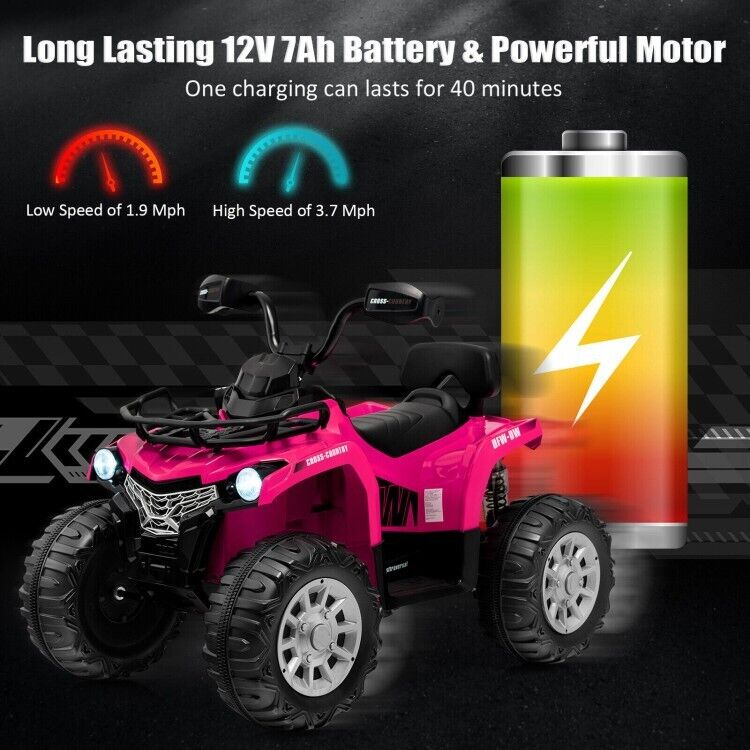 Load image into Gallery viewer, 12V Ride-On ATV for Kids with MP3 and Headlights - Perfect Toddler Gift for Driving Fun!
